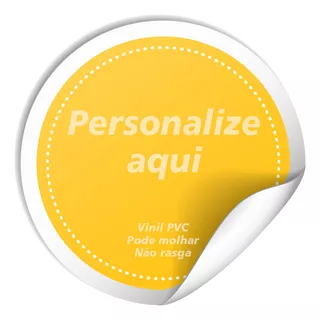 1000 Adesivo Etiqueta Com Logo Empresa Personalizados 4x4cm Cor Personalizado Desenho Impresso Impresso