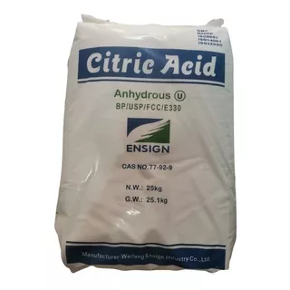 Acido Citrico Saco 25 Kg