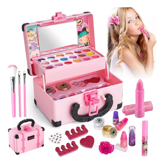 Set De Maquillaje Para Niña De 33 Piezas Lavable