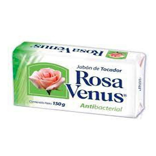 Jabón De Tocador Rosa Venus Antibacterial 150 Gr