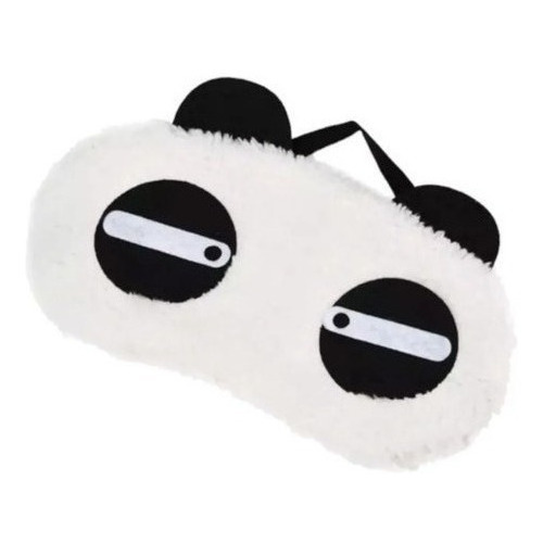 Antifaz Forma De Panda Ideal Para Descanso Relajacion No Luz Color Blanco Ojos Chinos