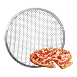 Kit 10 Telas Para Pizza 40cm Em Alumínio