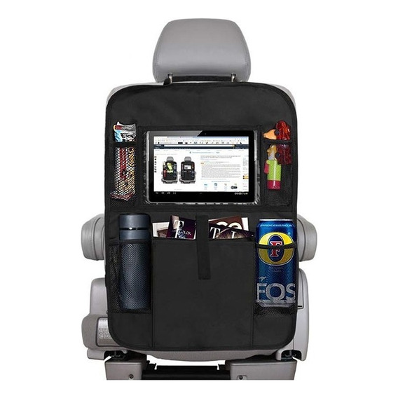 Organizador Auto Asiento Porta Tablet iPad Celular Botella