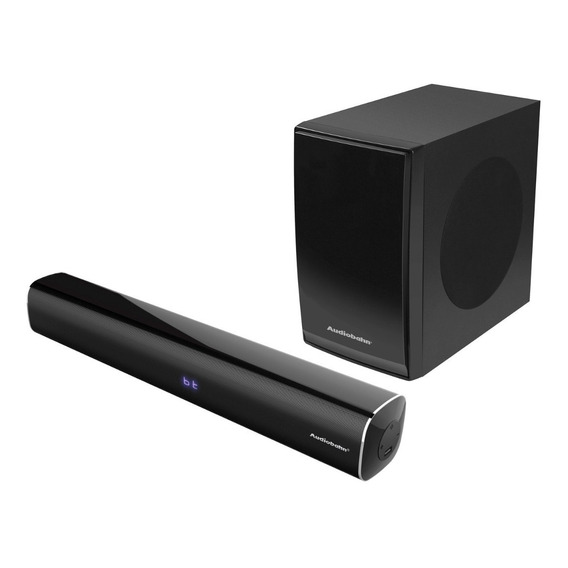 Barra De Sonido Con Subwoofer 2.1 Audiobahn Asbar900pack Color Negro