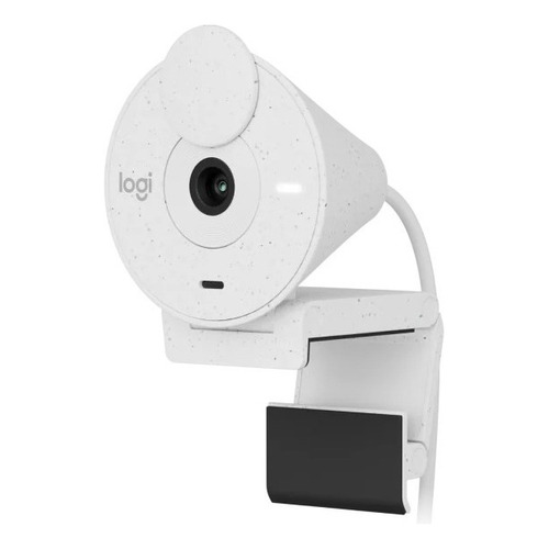 Camara Logitech Brio 300 Fhd 1080p Con Modo Privacidad Color Blanco