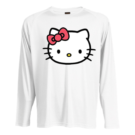 Camiseta Polar Manga Larga Polera Niñas Hello Kitty