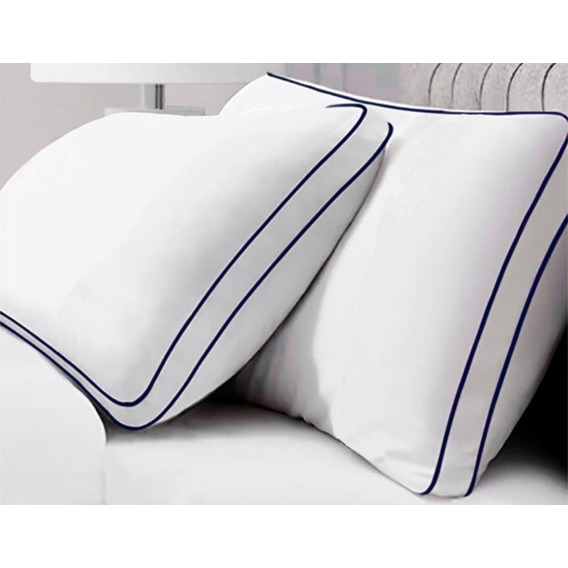2  Almohadas Hoteleras Frescas Extra Confort Premium Azul
