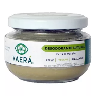 Desodorante Natural Vegano 120 Gr, Sin Aluminio, Transpira Fragancia Aroma Coco