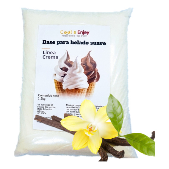 Base Para Helado Suave Por Bolsa, Cool And Enjoy 