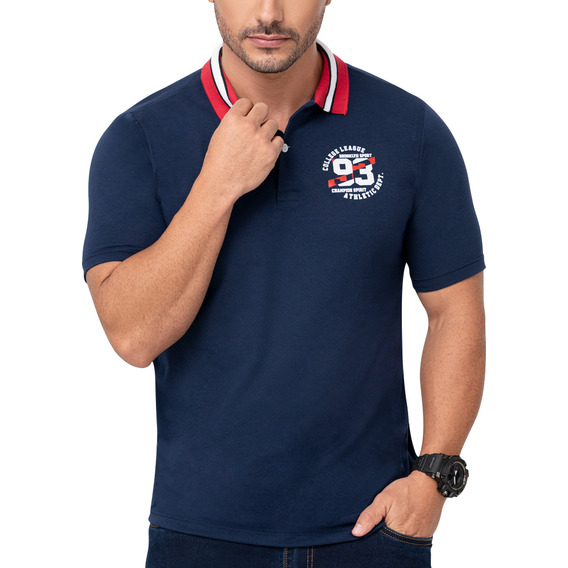 Polo Edson Azul Para Hombre Croydon