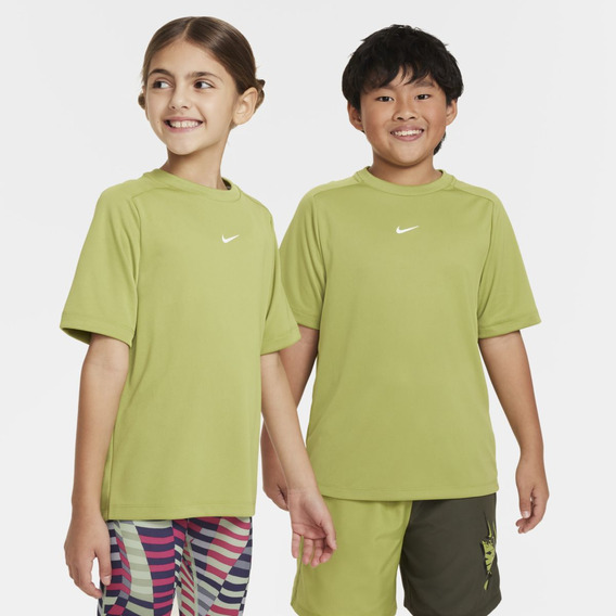 Playera De Fitness Para Niños Grande Nike Multi Verde 