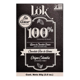 Barra Lok De Chocolate 100% Cacao Origen Colombiano X 85g