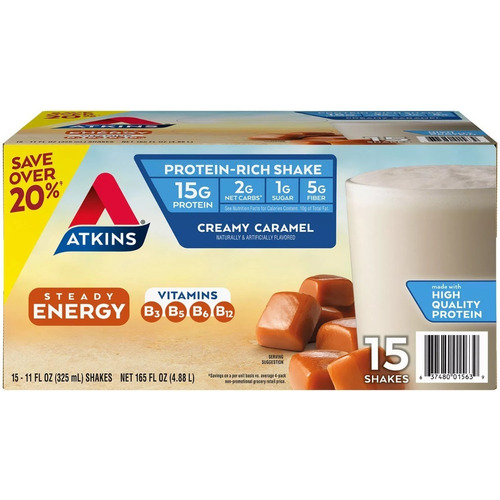 Atkins Caramelo Malteada Proteina Lista Para Beber