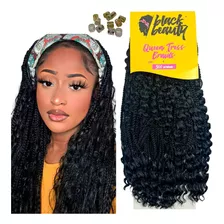 Cabelo Cacheado Boho Box Crochet Braids 300g 65cm + Agulha Cor T1B/30  Preto/Loiro Escuro