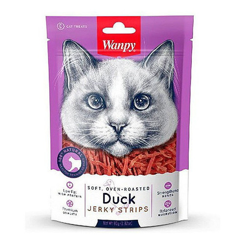 Wanpy Snack Premium Para Gatos  Sabor Pato