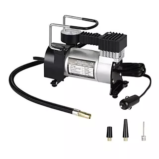 Compresor De Aire Mini A Batería Portátil Oregon Com001 35l 150w 12v Plateado