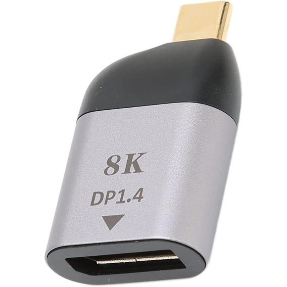 Adaptador Usb-c A Displayport 8k - 8k/60hz 4k/144hz 2k/165hz