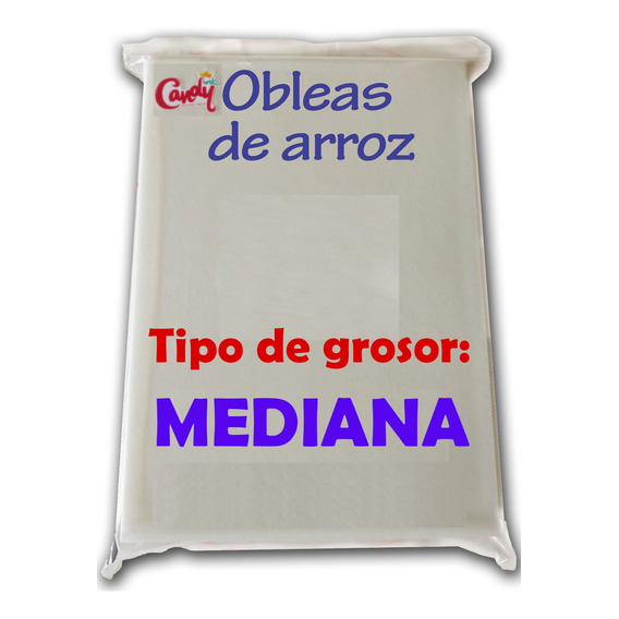 Obleas De Arroz Grosor Mediano (0.32mm) 100 Hojas