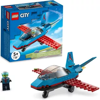 Lego City Avion Con Piloto Acrobatico 59 Pzas Bloques 60323