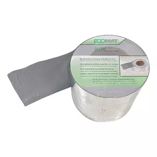 Cinta Adhesiva Butilica C/ Aluminio 150x0,9mm X 10mts Ecomat