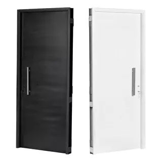 Puerta 70x200 Exterior Doble Chapa 18 Inyectada Con Barral 