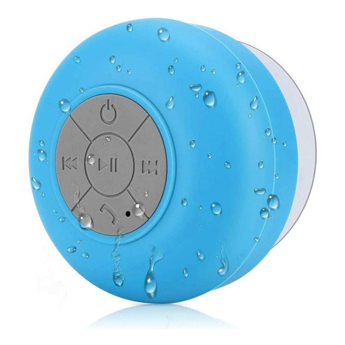 Altavoz De Ducha Bluetooth Resistente Al Agua, Manos Libres. Color Azul