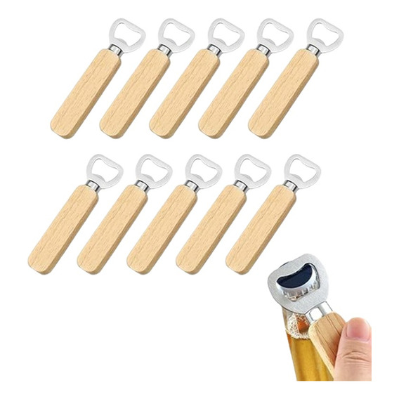 Destapador Botellas Cerveza Rustico Pared Metálico Pack 10