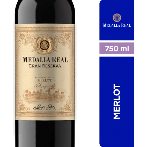 Vino Medalla Real Gran Reserva Merlot 750cc