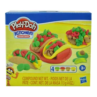 Play Doh Tacos Y Tortillas Kitchen Creaciones 13 Gr Hasbro Color Multicolor