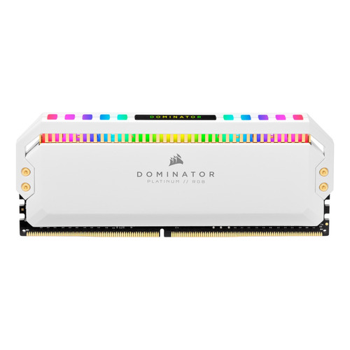 Memoria RAM Dominator Platinum RGB color blanco 16GB 2 Corsair CMT16GX4M2C3200C16
