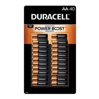 Pilas Aa 40 Duracell Alcalinas Pack De 40 Und 