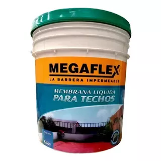 Membrana Liquida En Pasta Megaflex 20kg.+1pincel Agustina Color Rojo