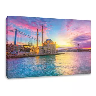Cuadro Decorativo Canvas Ortakoy Estambul Turquía 120x80 Cm