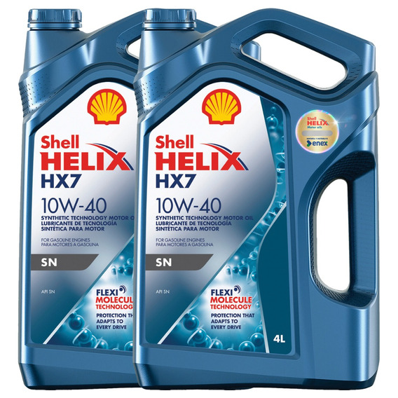 Aceite Para Motor 10w40 Shell Helix Hx7 Sp 8lts