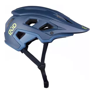 Casco Bicicleta Mtb Enduro Xco Gud Volcano Ciclismo Color Azul Talle L