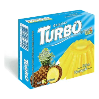 Turbo Gelatina De Piña Sin Gluten 80 G