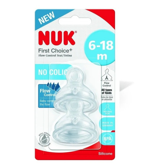 Nuk Tetina First Choice Plus +6m Control De Flujo