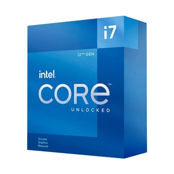 Procesador gamer Intel Core I7-12700KF BX8071512700KF  de 12 núcleos y  5GHz de frecuencia con gráfica integrada