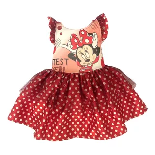 Vestido Disney Estampado Minnie Cutest Ever!