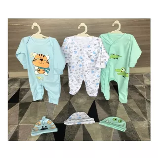 Set De Pijamas Con Gorritos Para Bebés - Niños