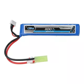 Bateria Lipo Airsoft 11.1v 1100mah 3s 20/40c Até 1650 Tiros