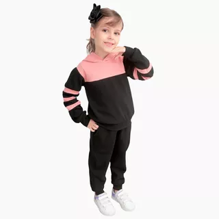 Conjunto Infantil Malha Crepe Blusa E Calça Inverno