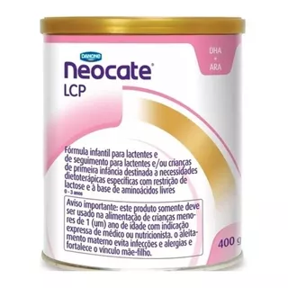 Danone Neocate Lcp Kit 2 Em Pó 400 G