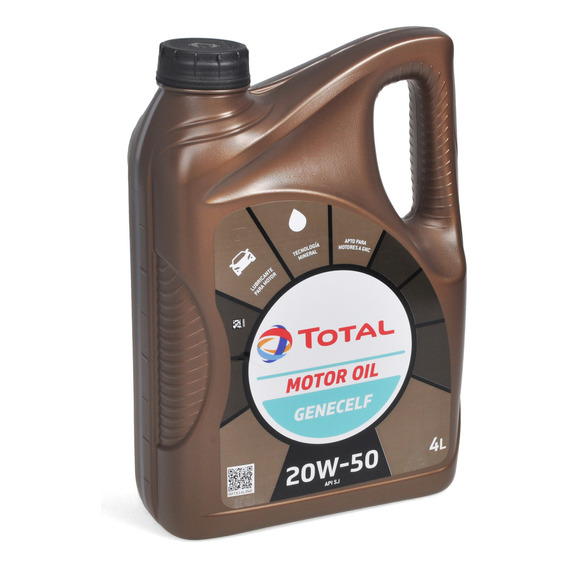 Aceite Lubricante Multigrado Total Genecelf 20w50 4 Litros