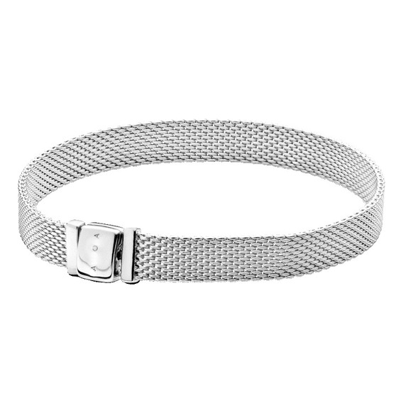 Brazalete Malla De Plata Ley 925 Esterlina