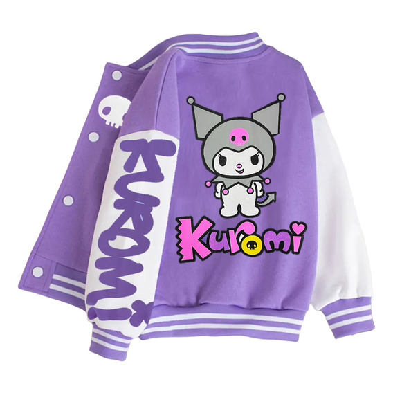 Chaquetas Béisbol De Kuromi Onegai My Melody Chamarra Niñas