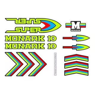 Adesivos Monark Super 10 Verde  1983-86 - Frete Grátis