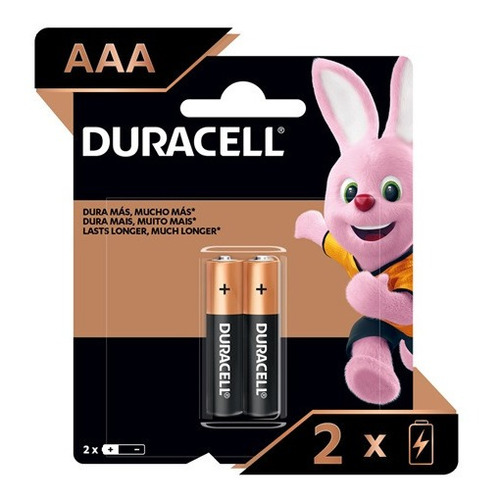 Pilas Alcalinas Duracell Quantum Aaa Lr03 1.5v 2 Unidades