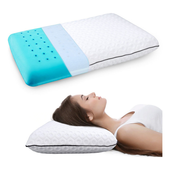 Almohadas Memory Foam Gel Adapt Queen 70x40cm Neck Cervical 