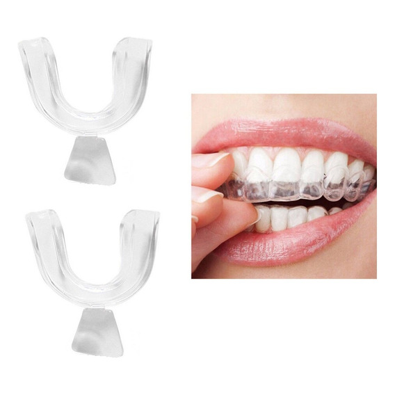 Placa Dental Bruxismo X 2 Ronquido Blanqueamiento Protector